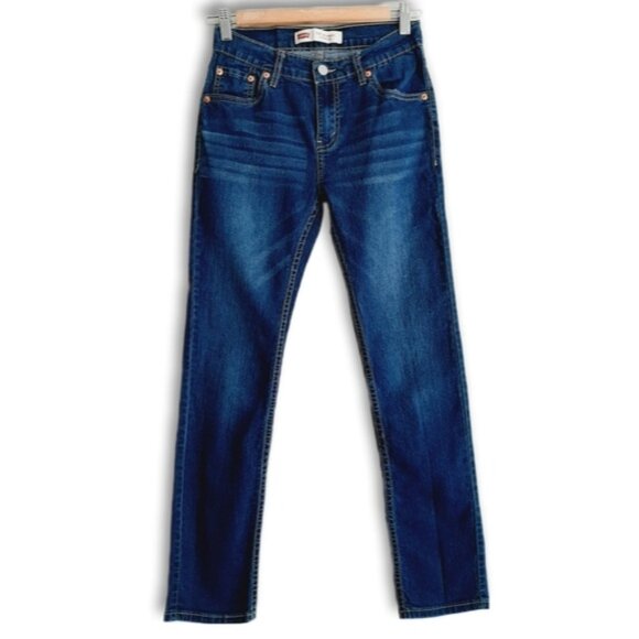 LEVI'S 510 Skinny Fit Blue Wash Jeans Youth Kids Sz 14 - Picture 1 of 9